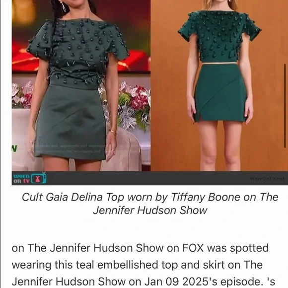 green emerald velvet dress ANSRA TOP main image 1